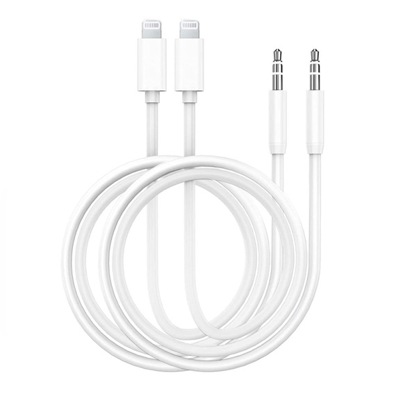 (1) Aux Cord/Cable iPhone, Lightning to 3.5mm for car/stereo/headphones iOS 3.3’ - Picture 2 of 9